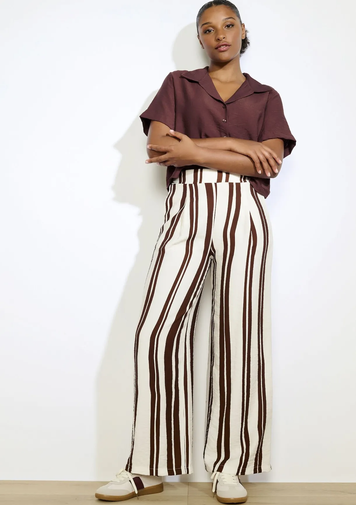 LolaLiza Gestreepte soepele broek- Broeken