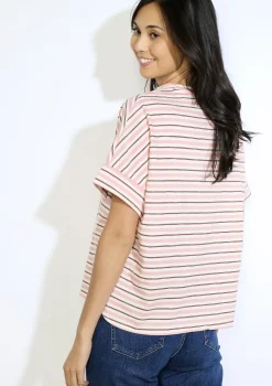 LolaLiza Gestreepte t-shirt met schelpen- Tops En T-Shirts