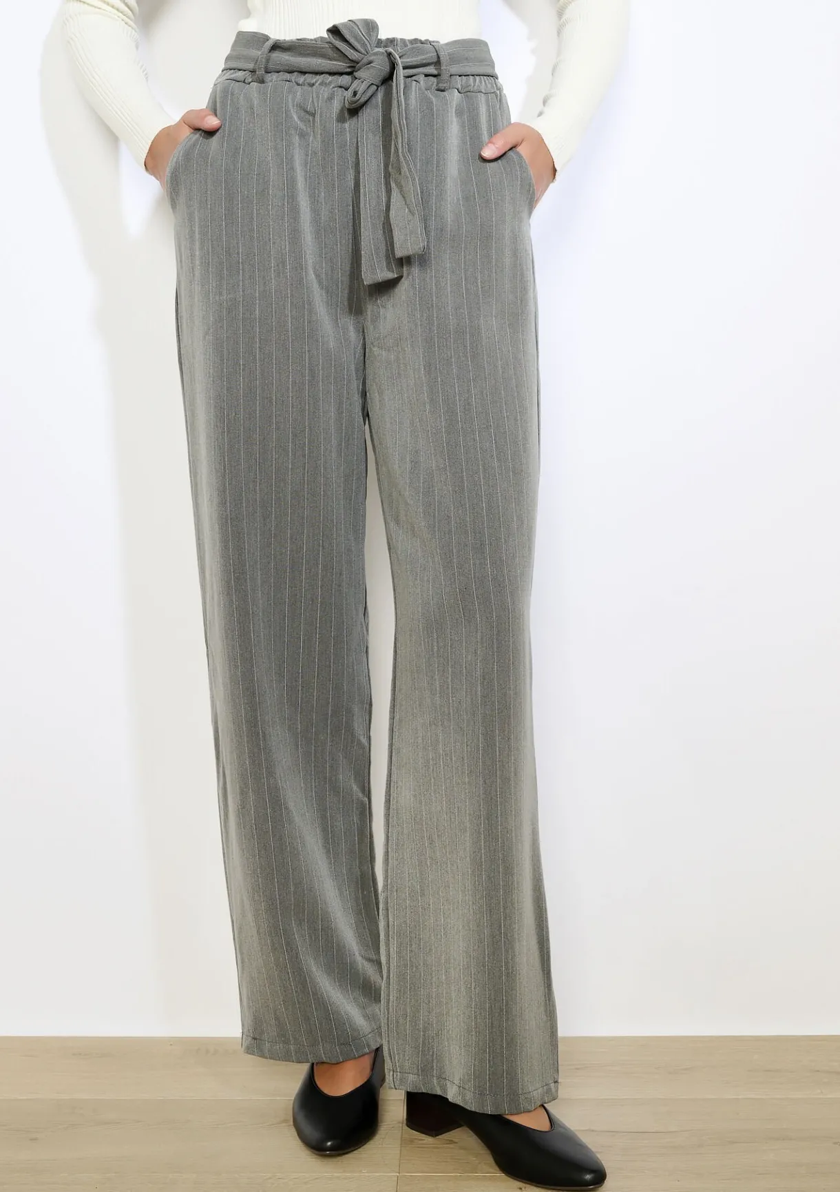 LolaLiza Gestreepte wijde broek- Broeken