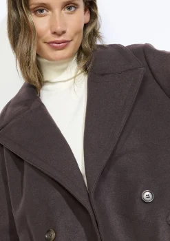 LolaLiza Gestructuurde jas met ceintuur- Mantels En Jassen