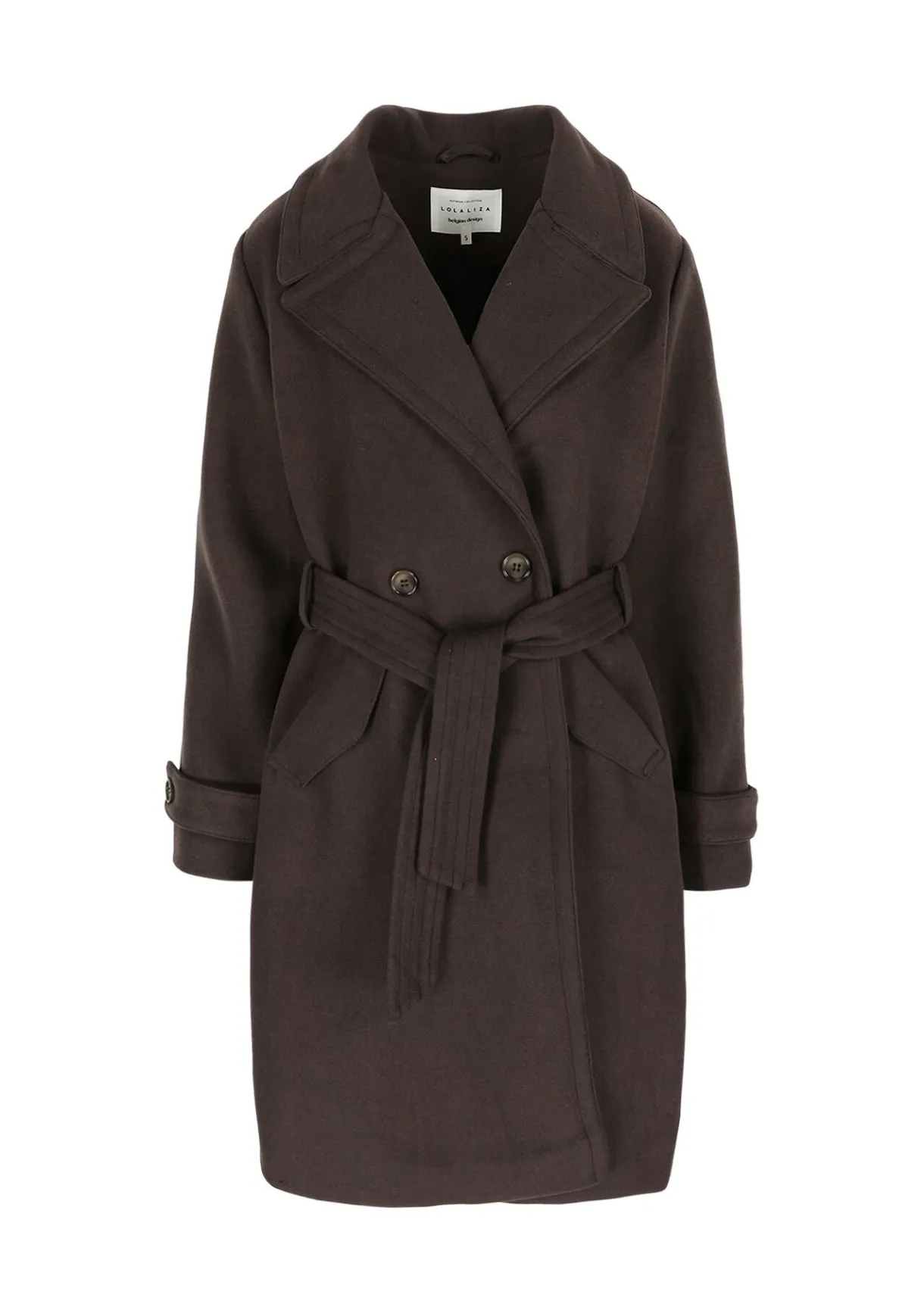 LolaLiza Gestructuurde jas met ceintuur- Mantels En Jassen