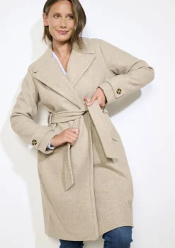 LolaLiza Gestructuurde jas met ceintuur- Mantels En Jassen