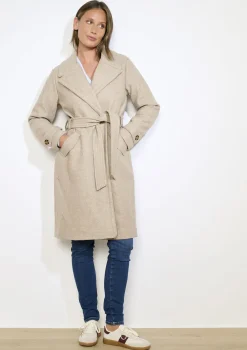 LolaLiza Gestructuurde jas met ceintuur- Mantels En Jassen