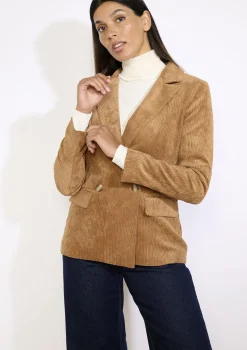 LolaLiza Getailleerde corduroy blazer- Vesten En Blazers