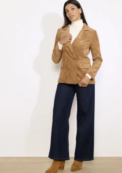 LolaLiza Getailleerde corduroy blazer- Vesten En Blazers