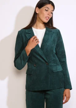 LolaLiza Getailleerde corduroy blazer- Vesten En Blazers|Co-Ord Sets