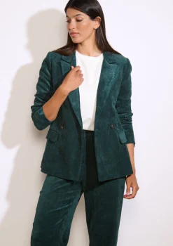 LolaLiza Getailleerde corduroy blazer- Vesten En Blazers|Co-Ord Sets