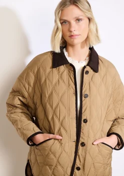 LolaLiza Gewatteerde jas met ribkraag- Mantels En Jassen