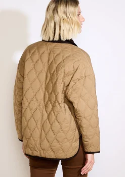 LolaLiza Gewatteerde jas met ribkraag- Mantels En Jassen