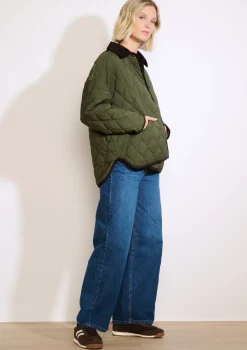 LolaLiza Gewatteerde jas met ribkraag- Mantels En Jassen