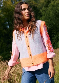 LolaLiza Gilet met strepen- Truien En Cardigans