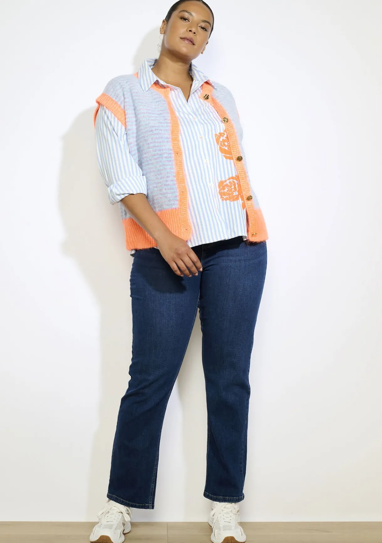 LolaLiza Gilet met strepen- Truien En Cardigans