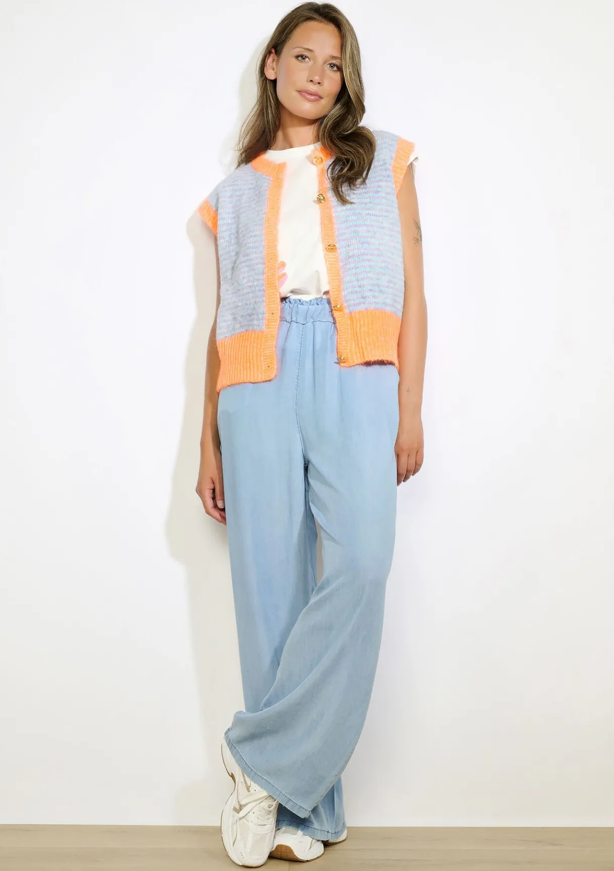 LolaLiza Gilet met strepen- Truien En Cardigans