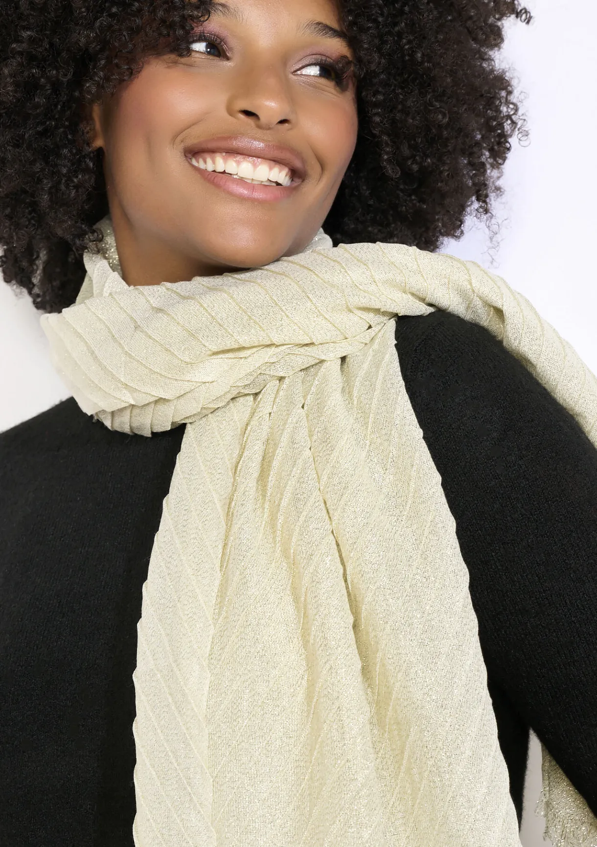 LolaLiza Glanzende geweven sjaal- Accessoires