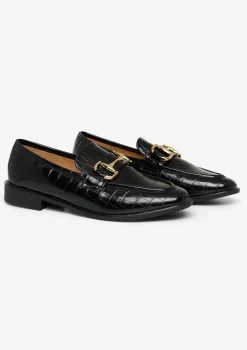 LolaLiza Glanzende loafers met gesp- Schoenen