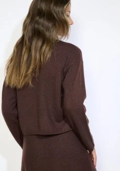 LolaLiza Glanzende ronde hals trui- Truien En Cardigans