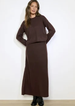 LolaLiza Glanzende ronde hals trui- Truien En Cardigans