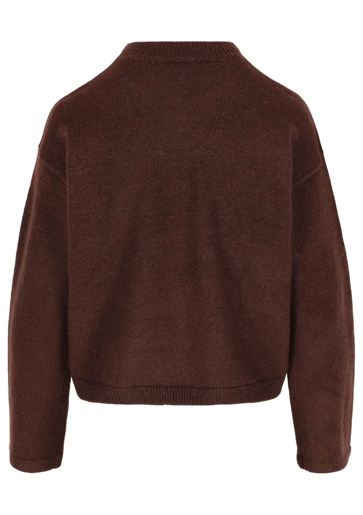 LolaLiza Glanzende ronde hals trui- Truien En Cardigans