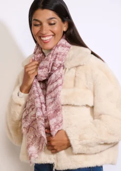 LolaLiza Goudfolie marmer sjaal- Accessoires