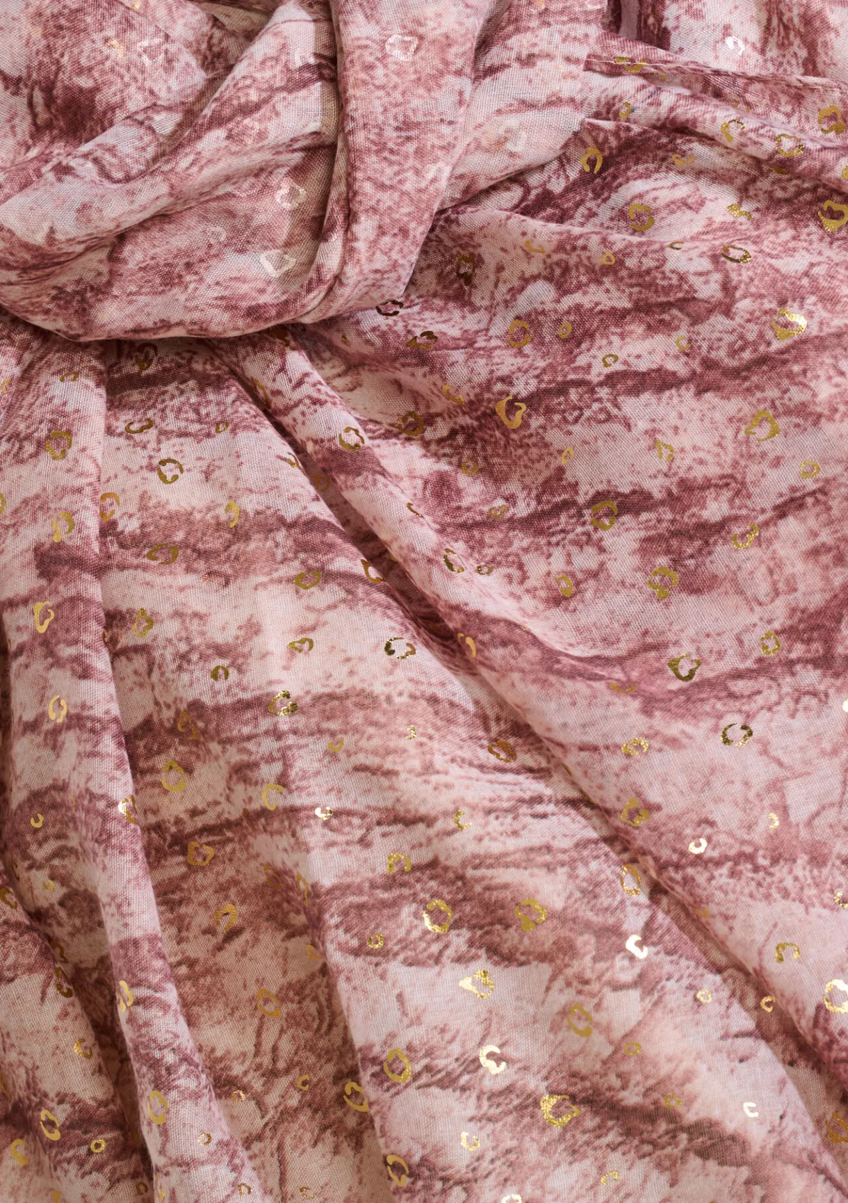 LolaLiza Goudfolie marmer sjaal- Accessoires