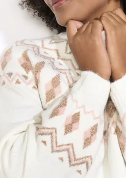 LolaLiza Grafisch jacquardtrui- Truien En Cardigans