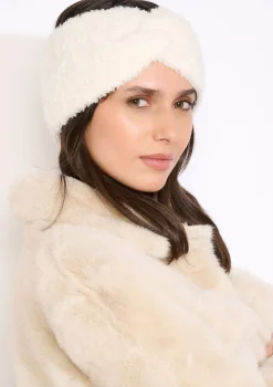 LolaLiza Haarband van gedraaid imitatiebont- Accessoires