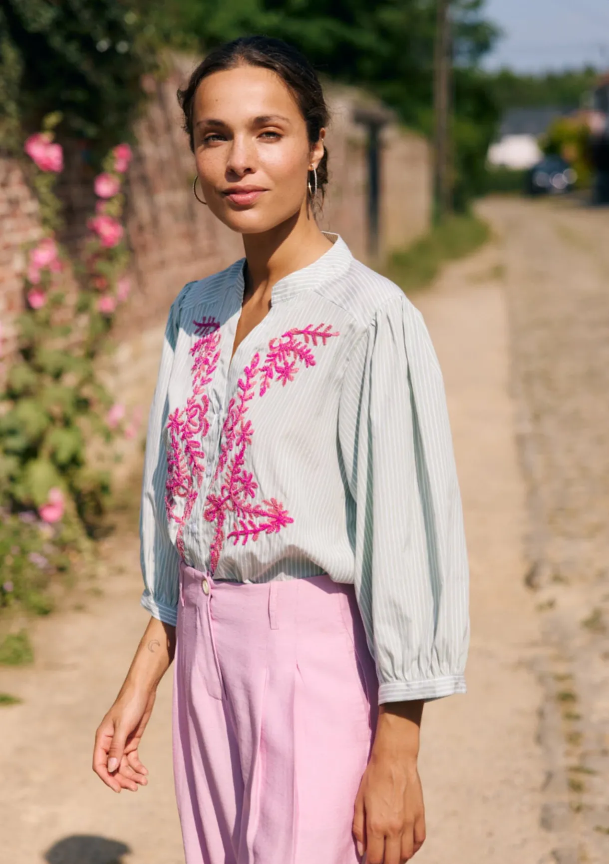 LolaLiza Hemd met borduursels- Blouses En Hemden