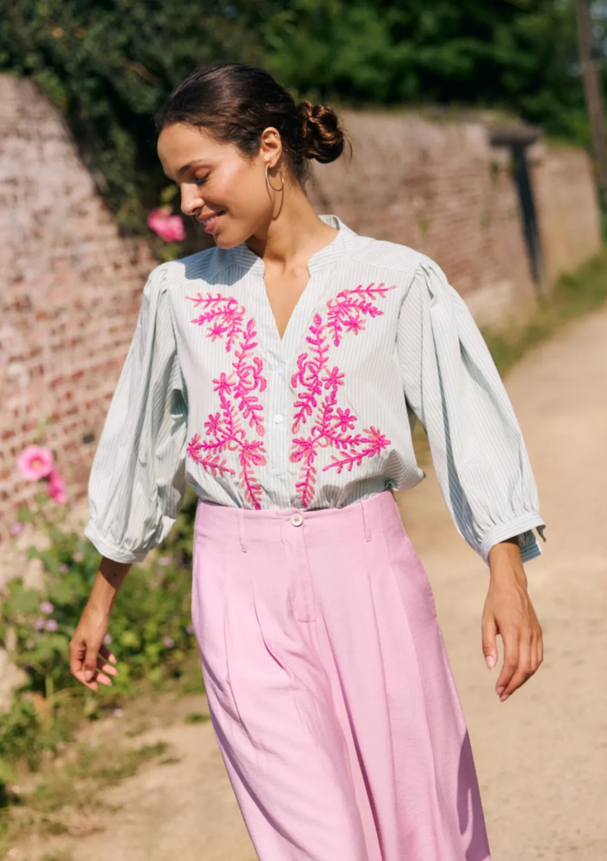 LolaLiza Hemd met borduursels- Blouses En Hemden