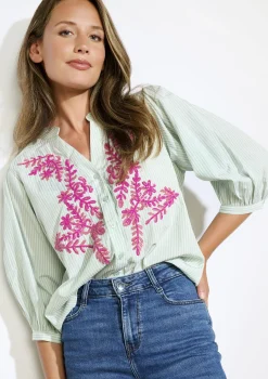 LolaLiza Hemd met borduursels- Blouses En Hemden