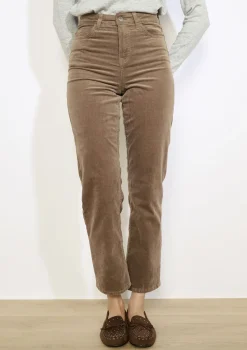 LolaLiza Hoge corduroy broek- Broeken