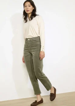 LolaLiza Hoge corduroy broek- Broeken