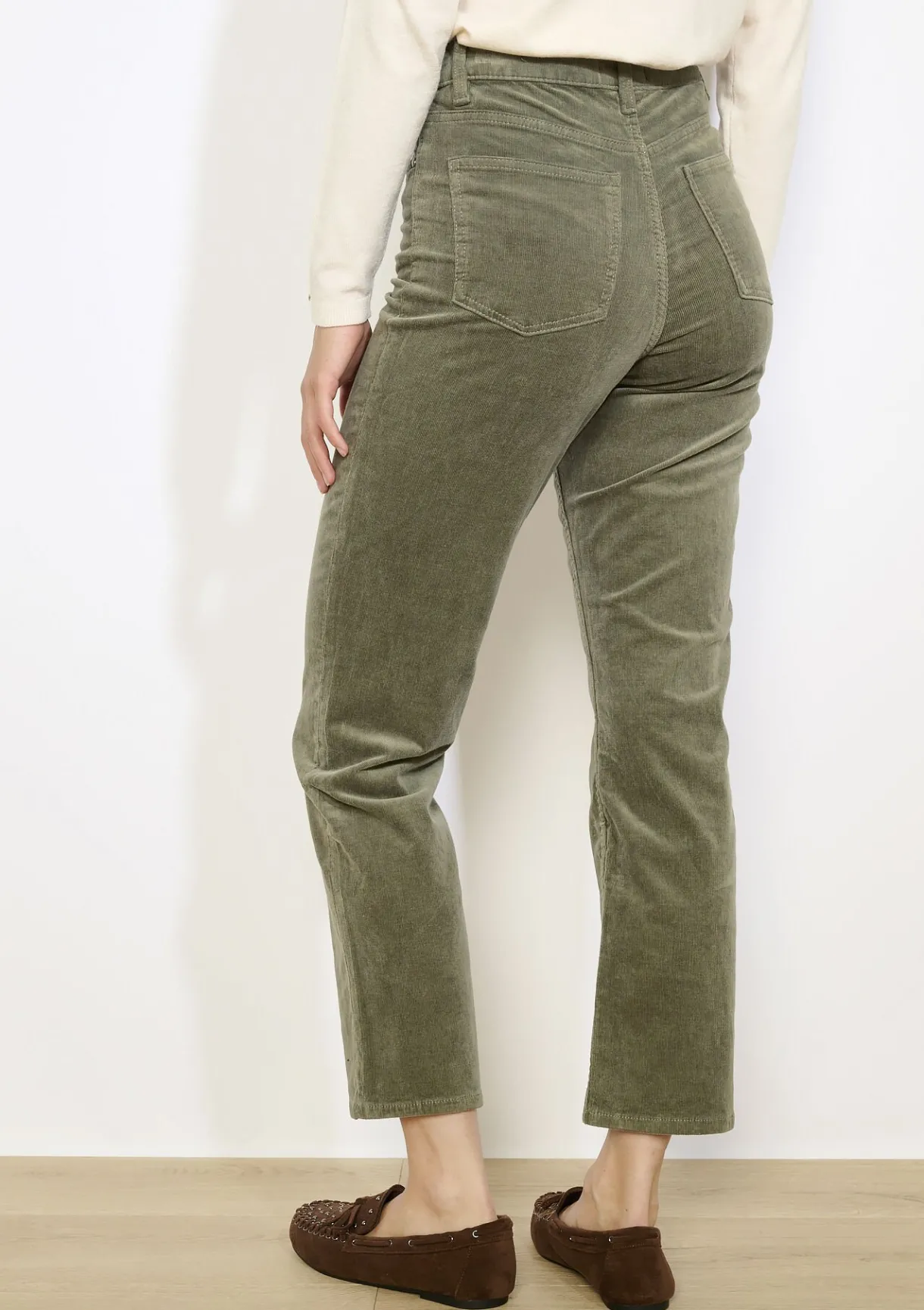 LolaLiza Hoge corduroy broek- Broeken