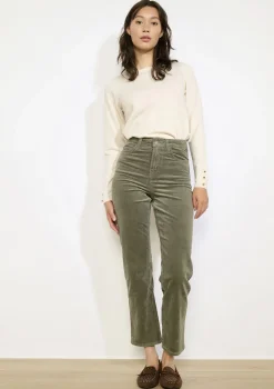 LolaLiza Hoge corduroy broek- Broeken