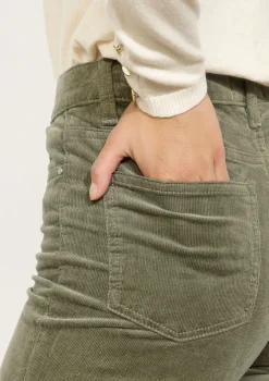 LolaLiza Hoge corduroy broek- Broeken