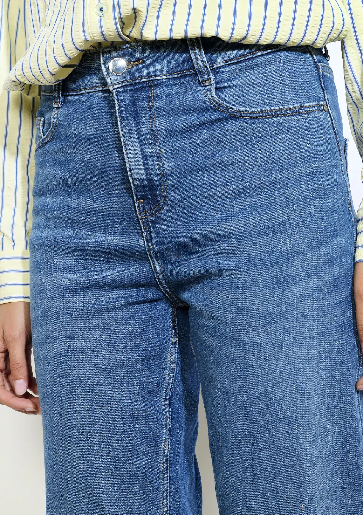 LolaLiza Hoge taille rechte jeans- Jeans