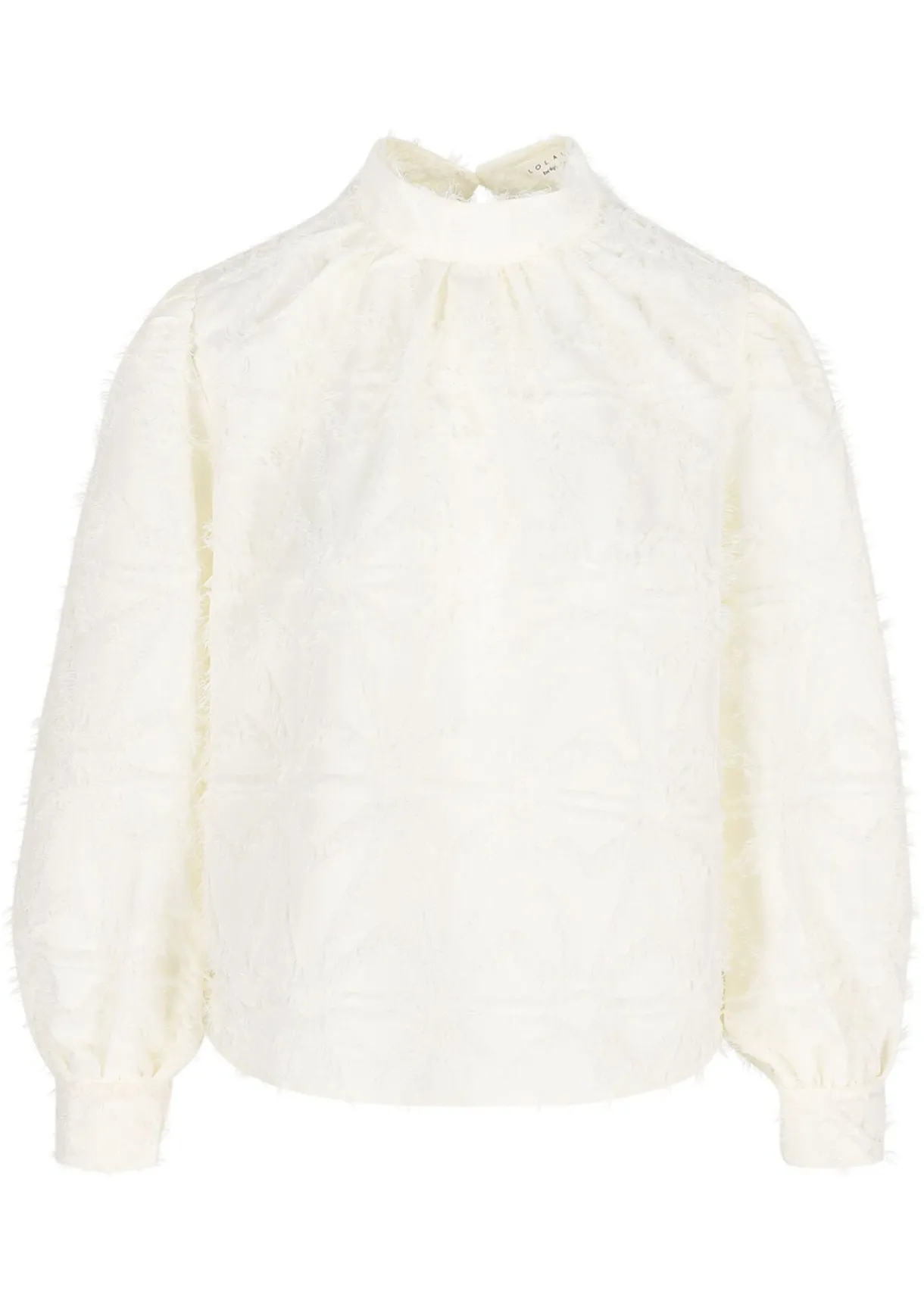 LolaLiza Jacquard blouse met franjes- Blouses En Hemden