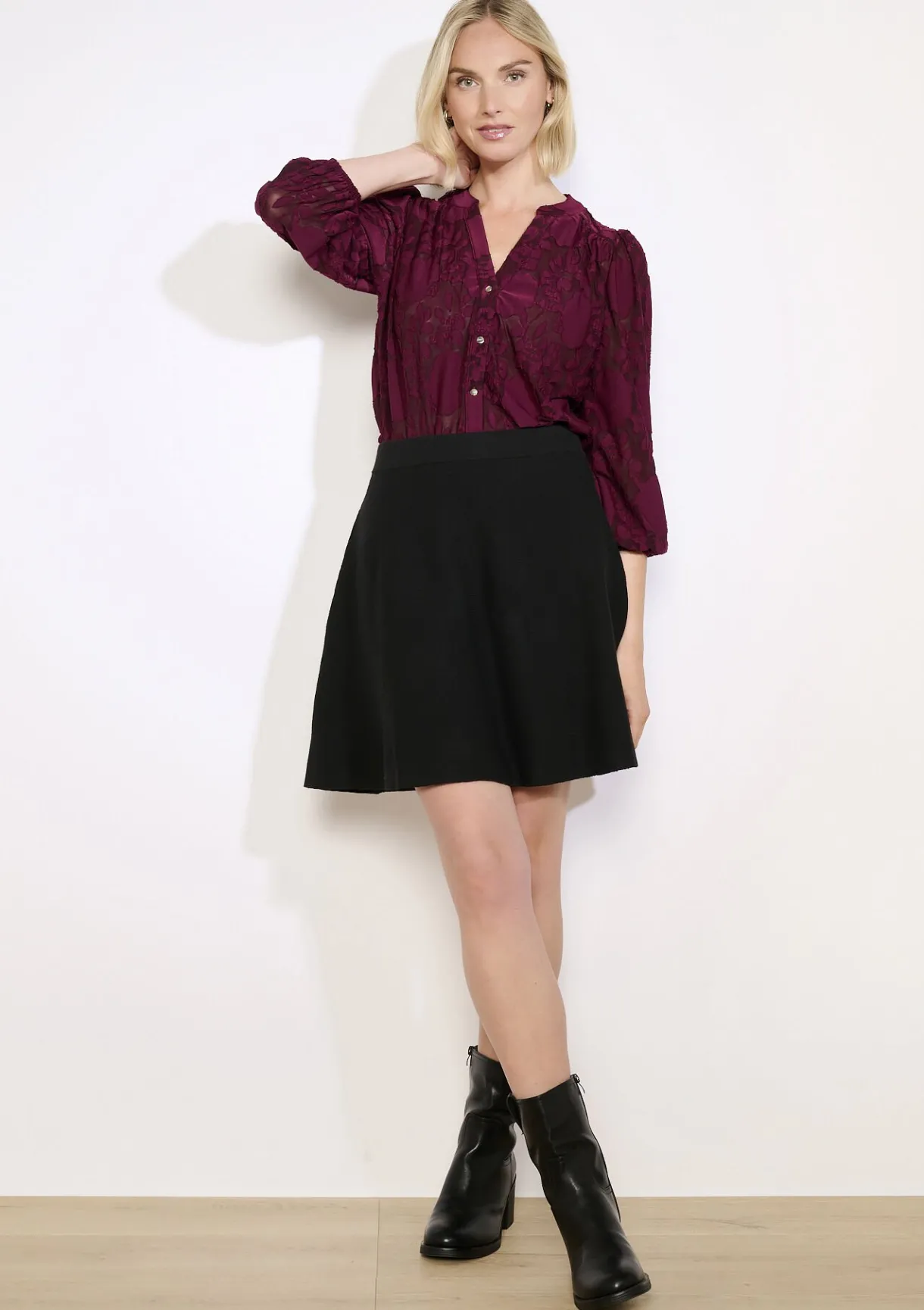 LolaLiza Jacquard top met structuur- Tops En T-Shirts