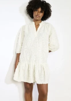 LolaLiza Jacquardjurk met pofmouwen- Jurken