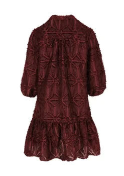 LolaLiza Jacquardjurk met pofmouwen- Jurken