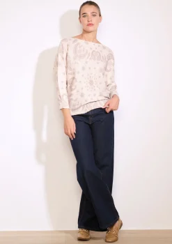 LolaLiza Jacquardtrui met paisley- Truien En Cardigans