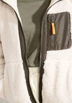 LolaLiza Jas met capuchon in imitatievacht- Loungewear|Vesten En Blazers