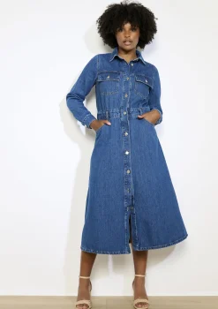 LolaLiza Jeans overhemdjurk- Jurken