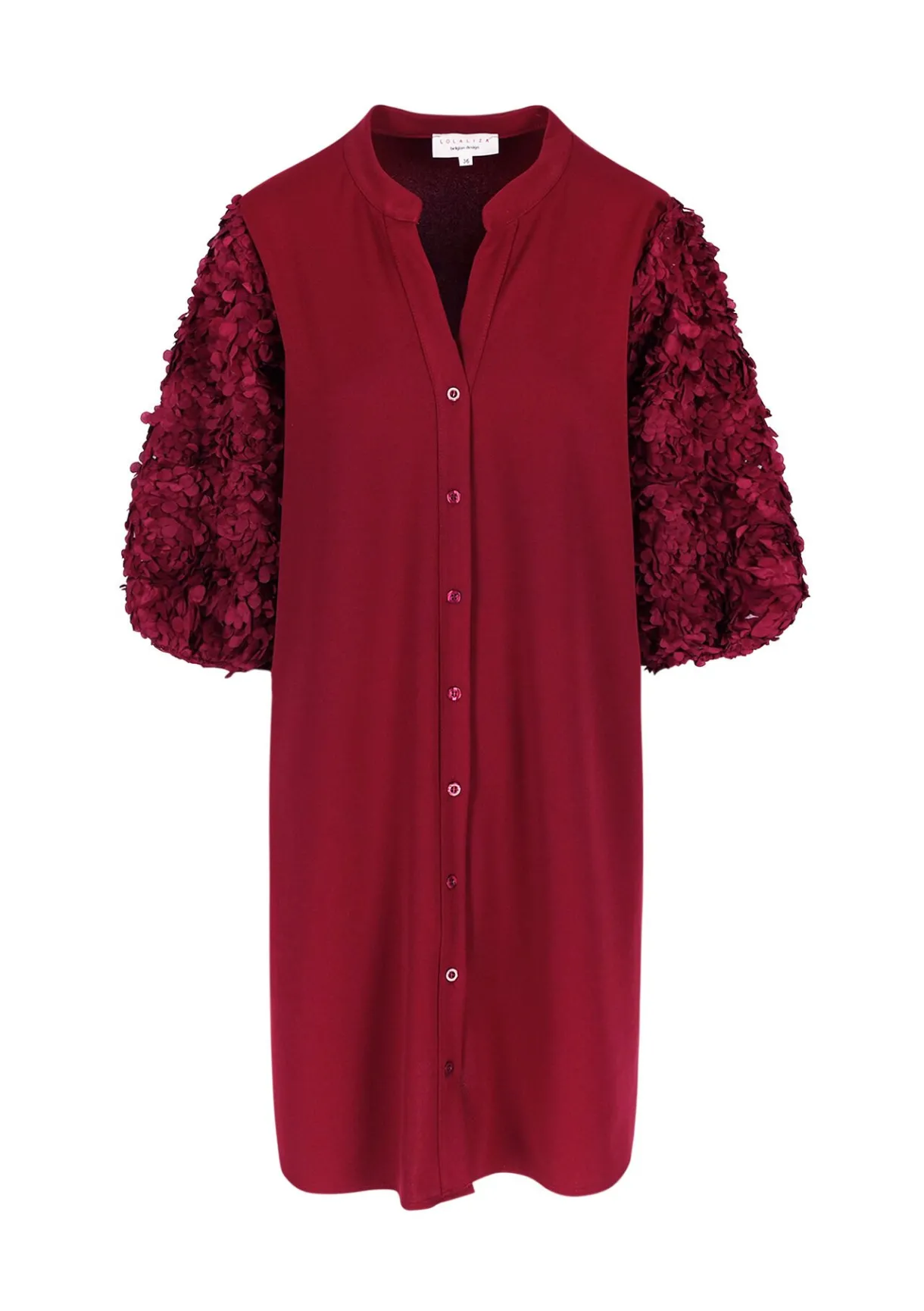 LolaLiza Jurk met structuurmouwen- Jurken