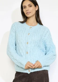 LolaLiza Kabelgebreide cardigan met knopen- Truien En Cardigans