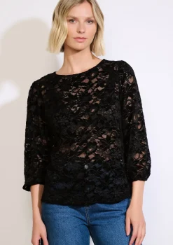 LolaLiza Kanten top met 3/4-mouwen- Tops En T-Shirts