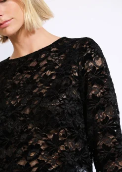 LolaLiza Kanten top met 3/4-mouwen- Tops En T-Shirts