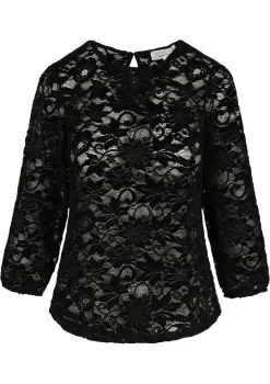 LolaLiza Kanten top met 3/4-mouwen- Tops En T-Shirts