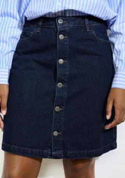 LolaLiza Knoopsluiting denimrok- Rokken