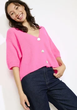 LolaLiza Kort vest met opvallende knopen- Truien En Cardigans