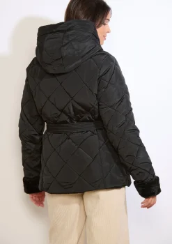 LolaLiza Korte gewatteerde jas met ceintuur- Mantels En Jassen